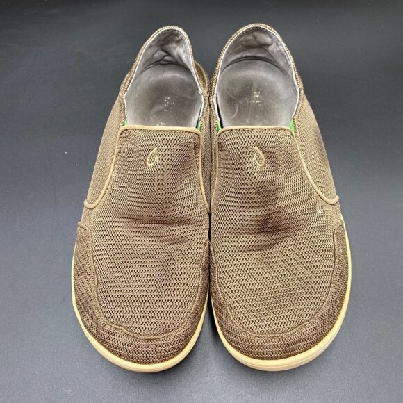 Olukai Nohea Mesh Slip On Tan Sneakers Men's Size 8.5 - Picture 2 of 10